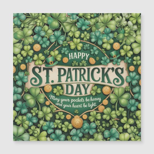 Ierse Shamrock Viering Ontwerp (Voorkant)