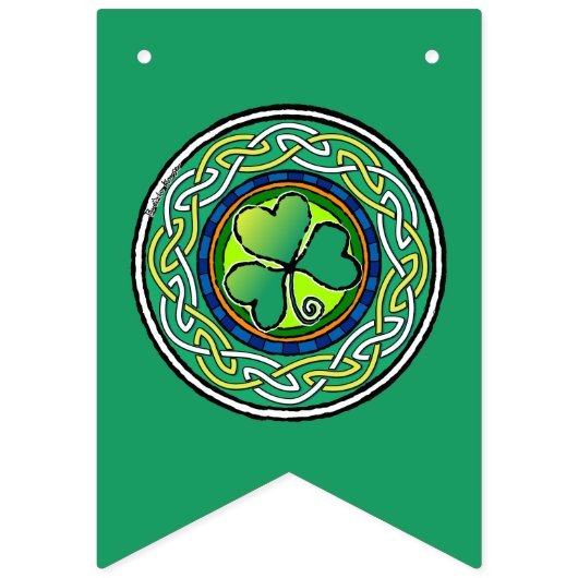 Ierse shamrock vlaggetjes (Eerste vlag)