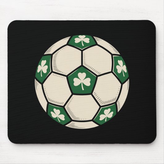 Ierse Shamrock Voetbal Ll Patrick Design  Muismat (Voorkant)