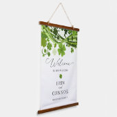 Ierse Shamrock WeduwWelkomstteken Hangend Wandkleed (Gebogen)