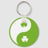 ierse shamrock ying and yang sleutelhanger (Voorkant)