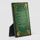 Ierse Shamrock-zegeningen voor kracht en veerkrach Fotoplaat (Zijkant)