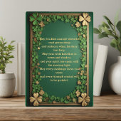 Ierse Shamrock-zegeningen voor kracht en veerkrach Fotoplaat