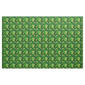 Ierse shamrock, zwart, Ierse harp stof print 7m (Yard (91,4 cm))
