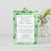 Ierse shamrocken en snaarlampen kaart (Staand voorkant)