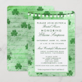 Ierse shamrocken en snaarlampen kaart (Voorkant / Achterkant)