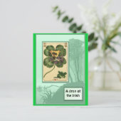 Ierse shamrocks briefkaart (Staand voorkant)