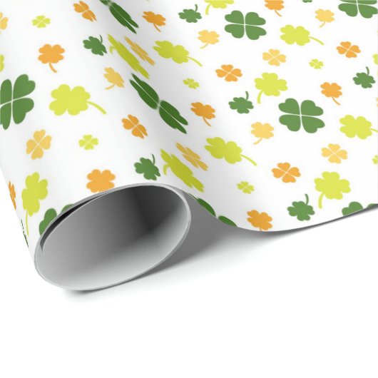 Ierse Shamrocks Clovers Cadeaupapier (Rol Hoek)