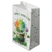 Ierse Shamrocks en Rainbow Pot Klein Cadeauzakje (Voorkant Gekanteld)