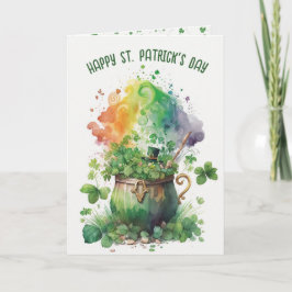 Ierse Shamrocks en Regenboog Kaart
