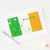 Ierse shamrocks rechthoekige sticker (Envelop)