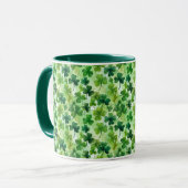 Ierse Shamrocks St. Patrick's Dag Mok (Voorkant links)