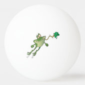 Ierse Shamrocks Yin Yang en Kikker Pingpongbal (Achterkant)