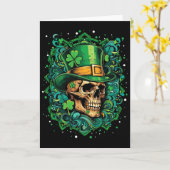 Ierse Sint-Patricksdag Paddy Shamrock Dia De Lo Kaart (Gele Bloem)