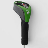 Ierse Skelet Clown Monogram Golfheadcover (Schuin)