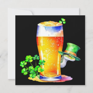 Ierse slangen & St. Patrick's Day Bier Kaart