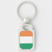Ierse Sleutelhanger van de vlag van metaal (Voorkant)