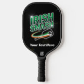 Ierse Smash Neon Gepersonaliseerde Pickleball Padd Paddle (Achterkant)