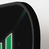 Ierse Smash Neon Gepersonaliseerde Pickleball Padd Paddle (Links Detail)