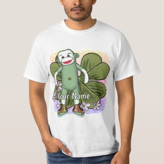 Ierse Sock Monkey T-shirt (Voorkant)