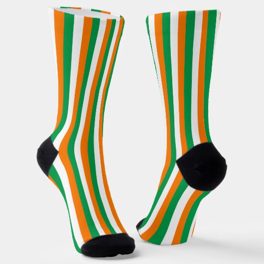 Ierse SOCRATES, patriottische Ierse vlag mode Sokken (Gebogen)
