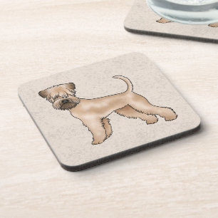 Ierse Soft-Coated Wheaten Terrier Schattige Hond B Bier Onderzetter