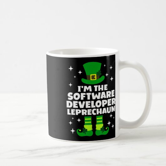Ierse softwareontwikkelaar Leprechaun St. Patrick' Koffiemok (Rechts)