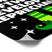 Ierse softwareontwikkelaar Leprechaun St. Patrick' Poster (Hoek)