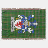 Ierse St. George wapenschild familie Crest Irelan Deken (Voorkant)