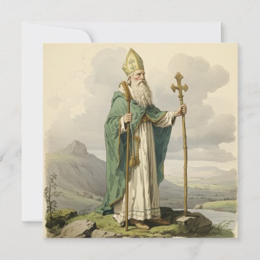 Ierse St. Patrick religieuze sympathie condoleance Bedankkaart (Voorkant)
