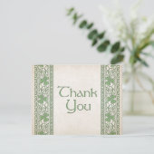 Ierse St. Patrick's bruiloft Bedankkaart (Staand voorkant)