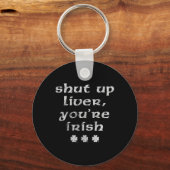 Ierse St. Patrick's Dag Hou Je Lever Sleutelhanger (Voorkant)