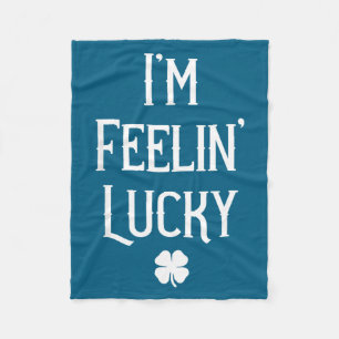 Ierse St. Patrick's Dag Ik Voel Me Gelukkig Cadeau Fleece Deken