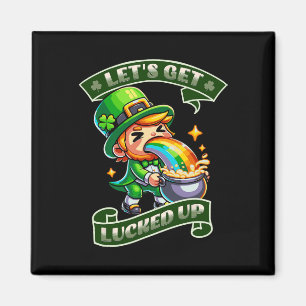 Ierse St. Patrick's Dag Vrouwen Shamrock Laten we Magneet