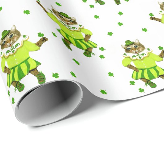 Ierse St. Patrick's Day Gift Cadeaupapier (Rol Hoek)