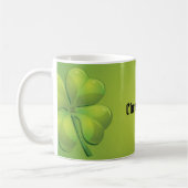 Ierse St. Patrick's Day Green Shamrock Personalise Koffiemok (Links)