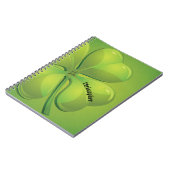 Ierse St. Patrick's Day Green Shamrock Personalise Notitieboek (Linkerzijde)