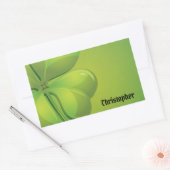 Ierse St. Patrick's Day Green Shamrock Personalise Rechthoekige Sticker (Envelop)