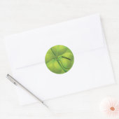 Ierse St. Patrick's Day Green Shamrock Personalise Ronde Sticker (Envelop)