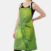 Ierse St. Patrick's Day Green Shamrock Personalise Schort (Insitu)