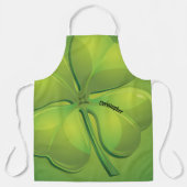 Ierse St. Patrick's Day Green Shamrock Personalise Schort (Voorkant)