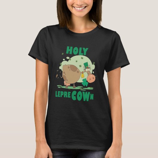 Ierse St. Patrick's Day Koe T-shirt (Voorkant)