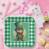 Ierse St. Patrick's Day Lucky Gnome Papieren Bordje (Feest)