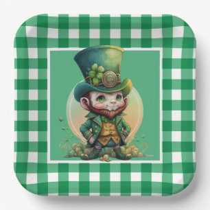 Ierse St. Patrick's Day Lucky Gnome Papieren Bordje