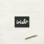 Ierse St. Patrick's Day Lucky Shamrock Post-it® Notes (Op bureau)
