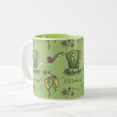 Ierse St. Patrick's Day-mok Tweekleurige Koffiemok (Voorkant links)