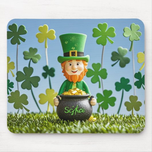 Ierse St. Patricks Day Mouse Mat Muismat (Voorkant)