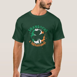Ierse St. Patricks Day Shamrocks en Shenanigans T-shirt