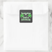 Ierse St. Patrick's Day Vierkante Sticker (Tas)