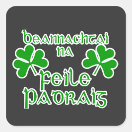 Ierse St. Patrick's Day Vierkante Sticker